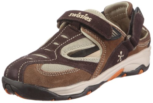 Swissies Jungen Alex Dusch-& Badeschuhe, Braun/Cork/Tobac/Cream von Swissies