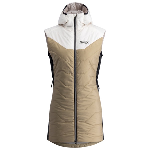 Swix - Women's Infinity Insulated Long Vest - Softshellweste Gr XL beige von swix