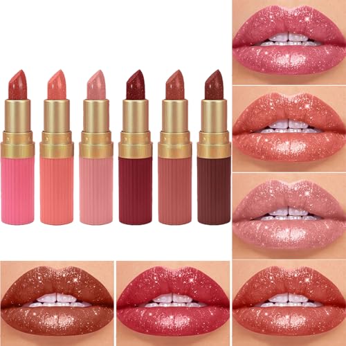Lippenrot Make -up -Set - 6 Farben Lip Make -up Box | Lippenstift Einstellen Mat | Lippenstiftkästen Für Frauen | Wasserdichte Lippenstifte Für Party, Hochzeit von syayw