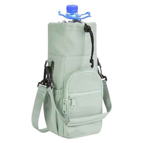 Wasserflaschentasche - Flaschenhalter Für Wasserflasche | Isolierter Getränkehalter Mit Taschen | Wasserdichte Verstellbare Trageriemen Organizer Leichtes Outdoor Zubehör Für Pendeln Fitness Angeln von syayw