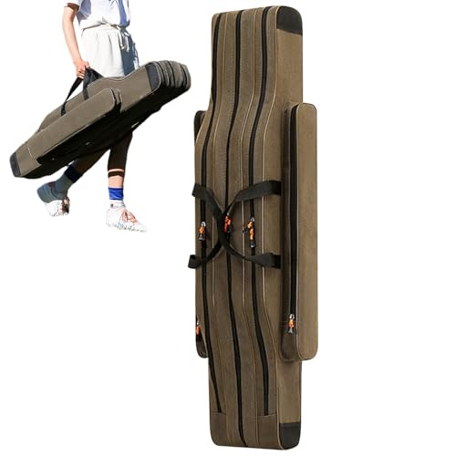 syayw Fischereistabträger - wasserdichtes Fischereistangen Organizer | Canvas Angelruten Organisator Fall | Outdoor -Fischereisträger für Angelausrüstung und Ausrüstung von syayw