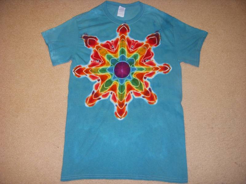 S Krawatte T-Shirt Färben, Stern-Design, Klein Blau S Krawatte T-Shirt Färben, Stern-Design, Klein Blau von syllishirts