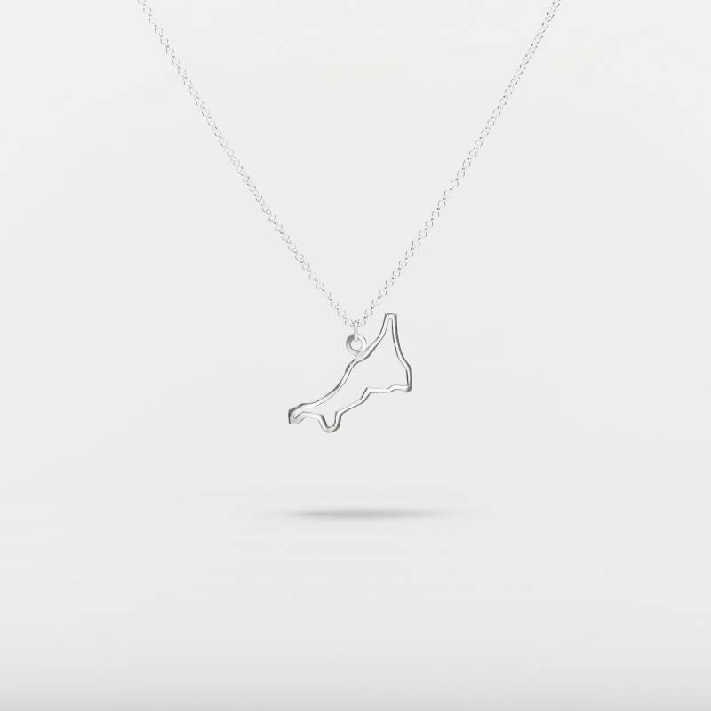 Minimale, Elegante Silhouette Von Cornwall. Handgefertigt Aus Sterlingsilber In Minimale, Elegante Silhouette Von Cornwall. Handgefertigt Aus Sterlingsilber In von synsi
