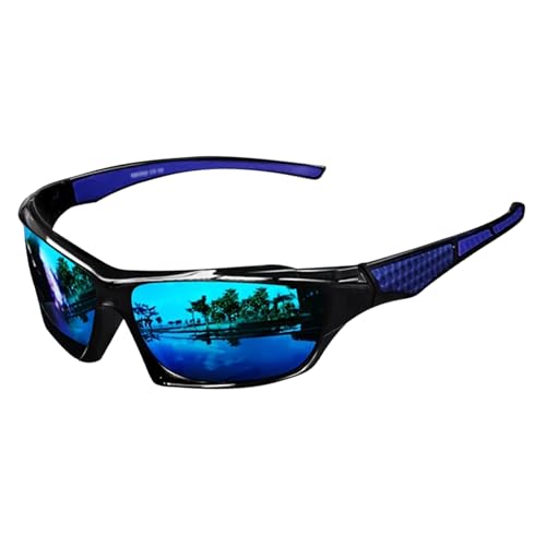 Fischereibrille für Männer | Sungllass Men-Ultra Light | Rechteckige polarisierte Sonnenbrille | Bequeme Modebergen Outdoor Sport Eyewear zum Fahren von Fishiing Running Cycling von szaluyk