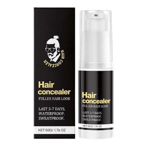 Haare Concealer für Männer | Wasserdichtes Haiir-Auffüll | 50g Wurzelabdeckung Pulver | Sofortiger Fuller -Haaransatz Natürlicher Aussehen | Einfache Anwendung | Geburtstagsgeschenkidee | Haarlinie von szaluyk