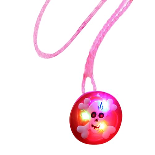 Halloween leuchtende Anhängerspielzeug - LED Blitzhalskette, Party bevorzugt Anhänger | Leuchtt Kinderschmuck, Glühenketten für Halloweens Spaß-perfekt für Halloweens Party-Gefälligkeiten, Trick-or-Tr von szaluyk
