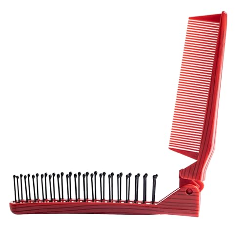 Klappe Haarbürste Und Kamm | Tragbarer Klapptaschenkamm -Kammkamm | Faltbare Taschengröße Kamm | Doppelköpfiger Haarkamm Für Frauen | Kompakte Haarbürste Und Für Mädchen, Frauen, Kinder Und Erwac von szaluyk
