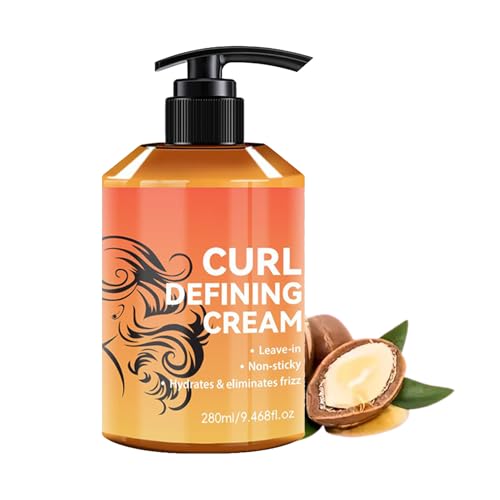 Lockencreme | 280 ml Styling Creamm | Nährende Haiir Lotion | Langlebiger Halt | Wellige Haarpflege | Für Frauen & Mädchen | Tägliche | Morgennacht Routine | Besonderer Anlass bereit von szaluyk