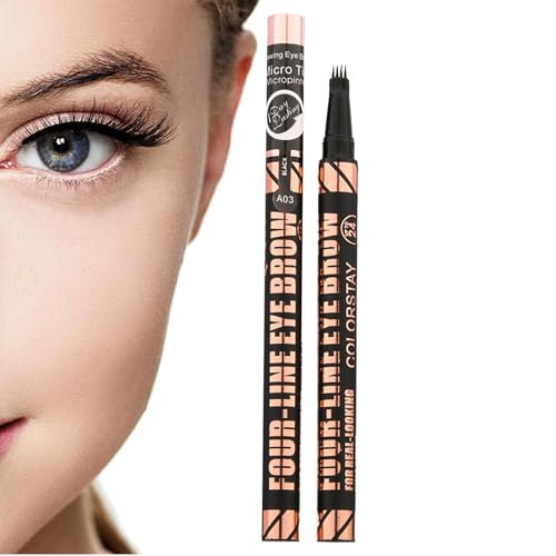 szaluyk Liquid Eye Brow Bleistift, Augenbrauenstifte für Frauen - Wasserdichte flüssige Brauenstift mit 4 Tipp - Tragbare Make -up -Vorräte, lang anhaltendes Malvorlagenwerkzeug für Männer, Frauen szaluyk Liquid Eye Brow Bleistift, Augenbrauenstifte für Frauen - Wasserdichte flüssige Brauenstift mit 4 Tipp - Tragbare Make -up -Vorräte, lang anhaltendes Malvorlagenwerkzeug für Männer, Frauen von szaluyk