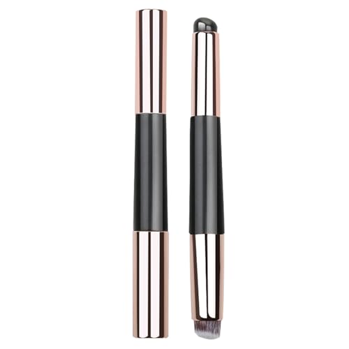 szaluyk Silikonlippenbürste, Lippenwäschchenpinsel - Silikon -Lidschatten Applikator - Wiederverwendbares tragbares Doppelkopfkosmetikstock für Make-up-Nagelgesicht Concealer Gesichtshaut von szaluyk