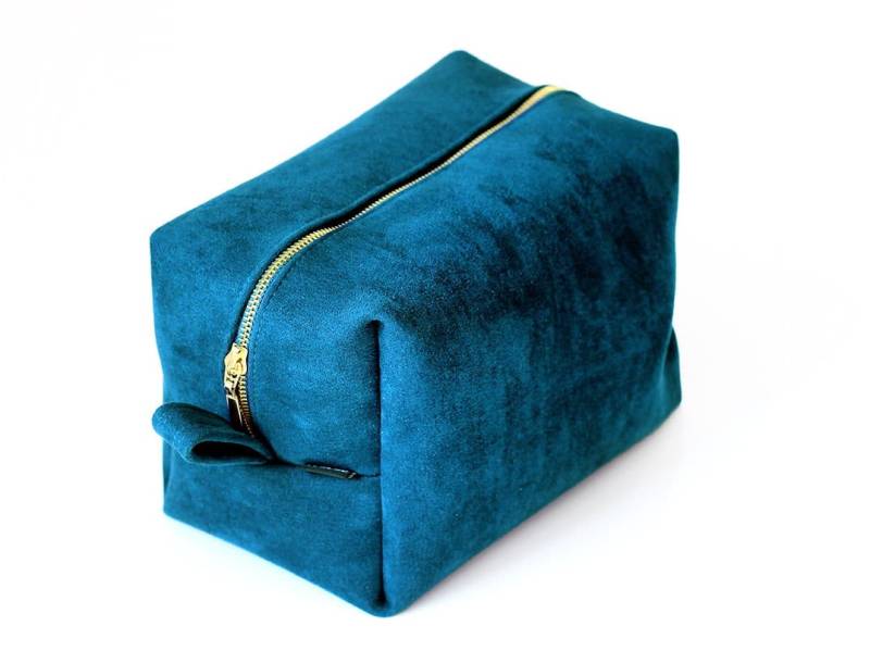 Damen Kulturtasche, Reise Schminktasche, Designer Kosmetiktasche, Kulturtasche Veganes Leder von szududu