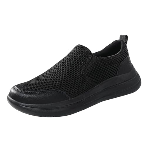 2025 Loafer Herren Sportschuhe Sommer Mesh Atmungsaktiv Leichtgewichts Sneaker Einfarbig Slip On Weiche Sohle Bequeme Walkingschuhe Outdoor Running Casual Sommerschuhe,39-42 Eu von szvbofueck