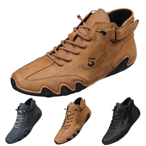 Barfußschuhe Herren Sneaker Sommer Atmungsaktiv Bequeme Sportschuhe Einfarbig Slip On Weiche Sohle Dämpfung Walkingschuhe Outdoor Hiking Workout Bergschuhe Mit Schnürsenkel,39-43.5 EU von szvbofueck