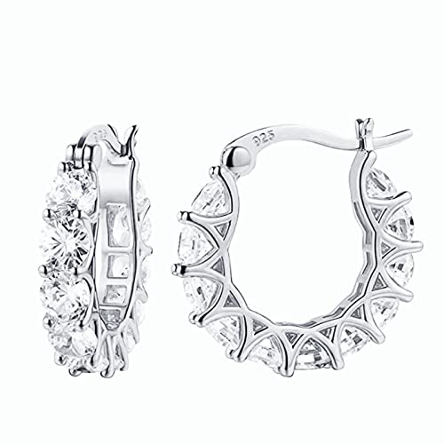 Body Piercing Helix Earrings Cartilage Helix Conch Earring Hoop Clear CZ Hinged Segment Nose Ring 316L Surgical Steel Tragus Daith Earrings Jewellery Geschenk für Frauen Ohrstecker von szvbofueck