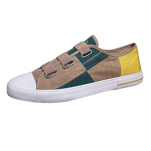 Generisch Loafer Herren Canvas Sneaker Sommer Atmungsaktiv Leichtgewichts Leinenschuhe Trendy Flache Slip On Bequeme Freizeitschuhe Outdoor Running Casual Walkingschuhe,39-41.5 EU von szvbofueck