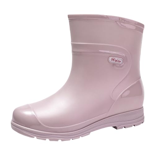 Gummistiefel Herren Kurzstiefel Sommer Wasserdicht Rutschfeste Regenschuhe Leichtgewichts Einfarbig Dicker Sohle Bequeme Regenstiefel Outdoor Schlamm Garten Regenstiefel,35-39 Eu von szvbofueck