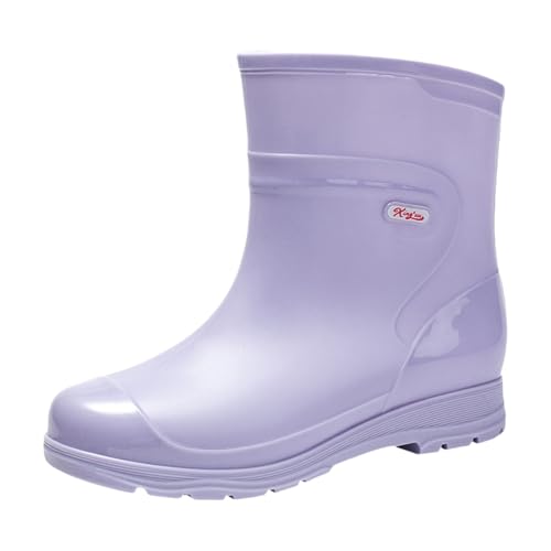 Gummistiefel Herren Kurzstiefel Sommer Wasserdicht Rutschfeste Regenschuhe Leichtgewichts Einfarbig Dicker Sohle Bequeme Regenstiefel Outdoor Schlamm Garten Regenstiefel,35-39 Eu von szvbofueck