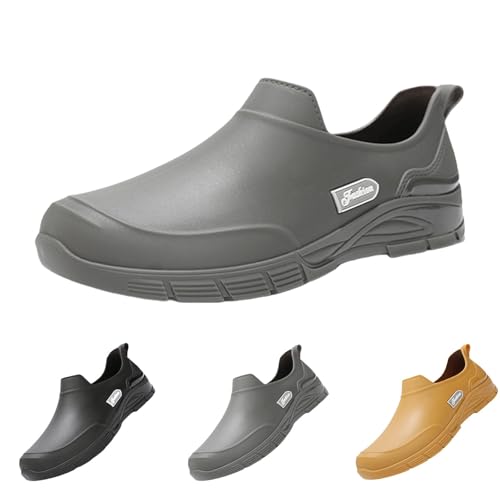 Gummistiefel Herren Kurzstiefel Sommer Wasserdicht Rutschfeste Regenschuhe Leichtgewichts Einfarbig Solide Bequeme Regenstiefel Outdoor Schlamm Garten Regenstiefel,39-42 Eu von szvbofueck