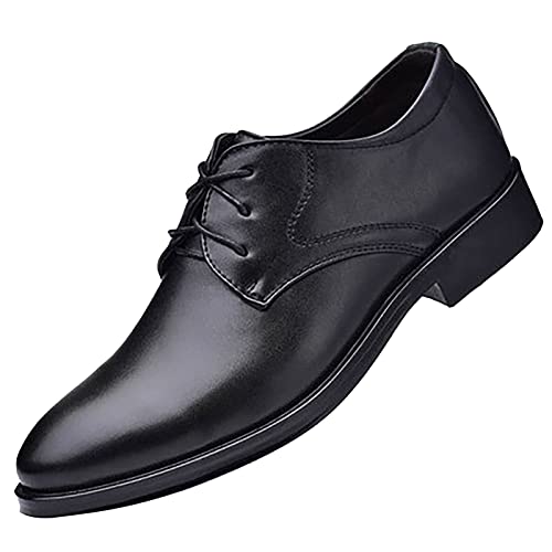 Lederschuhe Herren Businessschuhe Sommer Leichtgewichts Atmungsaktiv Bequeme Anzugschuhe Einfarbig Leder Spitz Zehe Rutschfeste Herrenschuhe Outdoor Business Formelle Schuhe Mit Schnürsenkel,41-46 Eu von szvbofueck