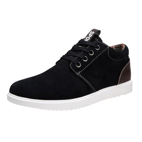 Leinenschuhe Herren Canvas Sneaker Sommer Atmungsaktiv Flache Bequeme Sportschuhe Einfarbig Leichtgewichts Slip On Weiche Sohle Joggingschuhe Outdoor Casual Walkingschuhe Mit Schnürsenkel,39-41.5 EU von szvbofueck