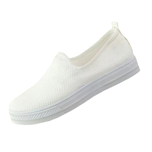 Loafer Damen Sportschuhe Sommer Mesh Atmungsaktiv Bequeme Turnschuhe Leichtgewichts Einfarbig Slip On Weiche Sohle Joggingschuhe Outdoor Running Workout Sommerschuhe,35-39 Eu von szvbofueck