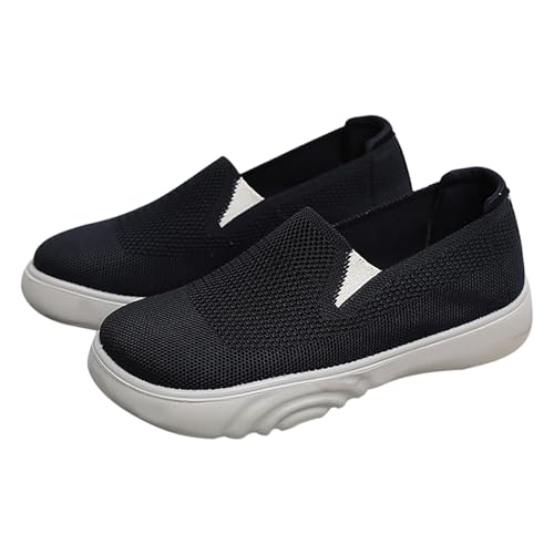 Loafer Damen Sportschuhe Sommer Mesh Atmungsaktiv Leichtgewichts Flache Loafer Einfarbig Slip On Weiche Sohle Dämpfung Turnschuhe Outdoor Running Workout Laufschuhe,35-41 Eu von szvbofueck