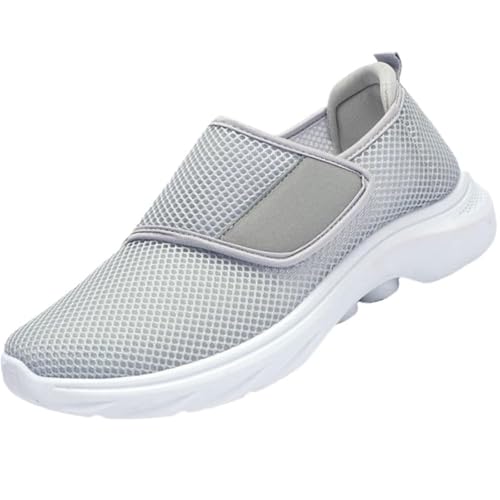 Loafer Damen Sportschuhe Sommer Mesh Atmungsaktiv Leichtgewichts Sneaker Einfarbig Slip On Weiche Sohle Dämpfung Joggingschuhe Outdoor Running Casual Sommerschuhe Mit Schnürsenkel,35-40 Eu von szvbofueck