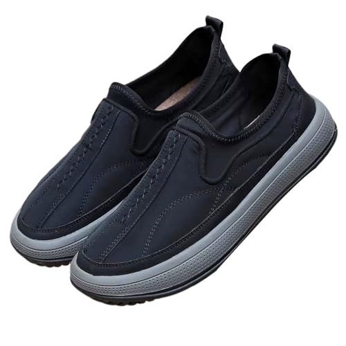 Loafer Herren Sportschuhe Atmungsaktiv Leichtgewichts Bequeme Walkingschuhe Einfarbig Slip On Weiche Sohle Dämpfung Joggingschuhe Outdoor Running Flache Freizeitschuhe,37-44 Eu von szvbofueck