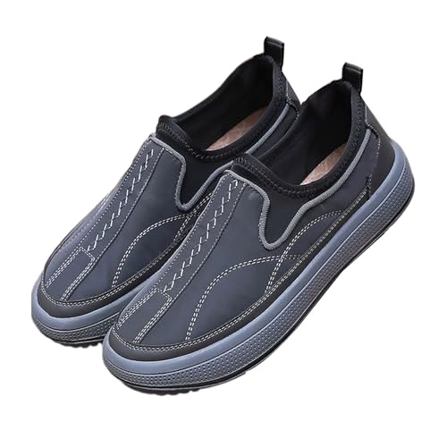 Loafer Herren Sportschuhe Atmungsaktiv Leichtgewichts Bequeme Walkingschuhe Einfarbig Slip On Weiche Sohle Dämpfung Joggingschuhe Outdoor Running Flache Freizeitschuhe,37-44 Eu von szvbofueck