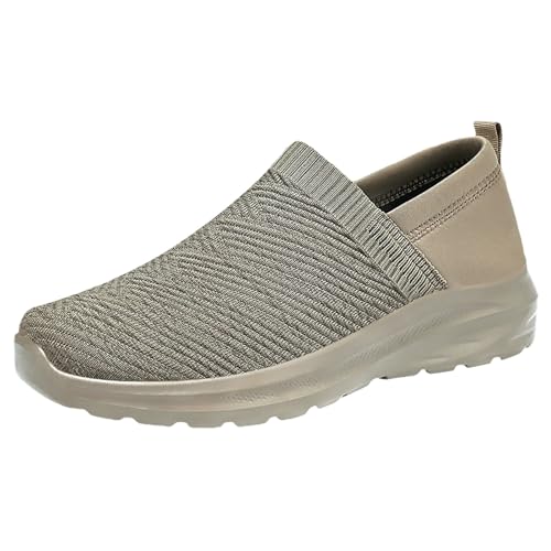 Loafer Herren Sportschuhe Sommer Mesh Atmungsaktiv Leichtgewichts Sneaker Einfarbig Slip On Weiche Sohle Dämpfung Joggingschuhe Outdoor Running Workout Walkingschuhe,38-43 Eu von szvbofueck