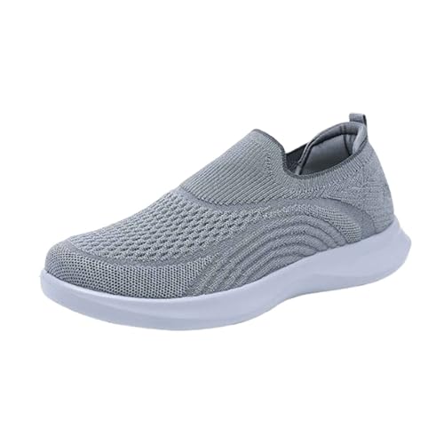 Loafer Herren Sportschuhe Sommer Mesh Atmungsaktiv Leichtgewichts Turnschuhe Einfarbig Slip On Weiche Sohle Bequeme Joggingschuhe Outdoor Running Workout Walkingschuhe,38-44 Eu von szvbofueck