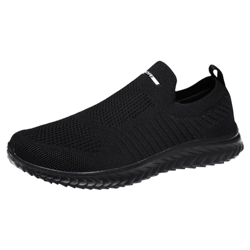 Loafer Herren Sportschuhe Sommer Mesh Atmungsaktiv Leichtgewichts Turnschuhe Einfarbig Slip On Weiche Sohle Dämpfung Joggingschuhe Outdoor Running Workout Walkingschuhe,35-46 Eu von szvbofueck
