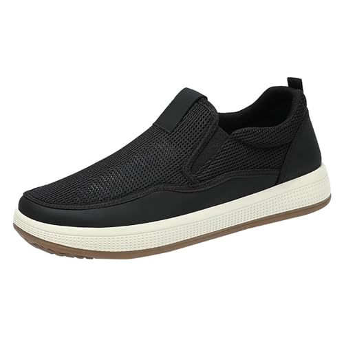 Loafer Herren Sportschuhe Sommer Mesh Atmungsaktiv Leichtgewichts Turnschuhe Einfarbig Slip On Weiche Sohle Dämpfung Joggingschuhe Outdoor Running Workout Walkingschuhe,38-43 Eu von szvbofueck