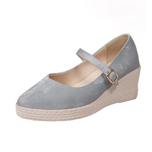 Sandaletten Damen Mary Jane Schuhe Sommer Atmungsaktiv Slope Heel Bequeme Sandalen Einfarbig Elegant Slip On Dicker Sohle Spangenschuhe Outdoor Ballroom Hochzeit Abendschuhe,35-40.5 EU Sandaletten Damen Mary Jane Schuhe Sommer Atmungsaktiv Slope Heel Bequeme Sandalen Einfarbig Elegant Slip On Dicker Sohle Spangenschuhe Outdoor Ballroom Hochzeit Abendschuhe,35-40.5 EU von szvbofueck