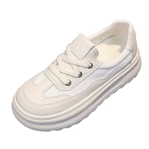 Sneaker Damen Freizeitschuhe Sommer Atmungsaktiv Leichtgewichts Bequeme Sportschuhe Einfarbig Slip On Weiche Sohle Walkingschuhe Outdoor Running Workout Joggingschuhe Mit Schnürsenkel,35-39 Eu von szvbofueck