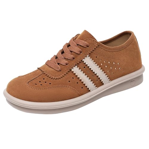Sneaker Damen Freizeitschuhe Sommer Atmungsaktiv Leichtgewichts Sportschuhe Einfarbig Slip On Weiche Sohle Bequeme Turnschuhe Outdoor Running Workout Walkingschuhe Mit Schnürsenkel,35-40 Eu von szvbofueck