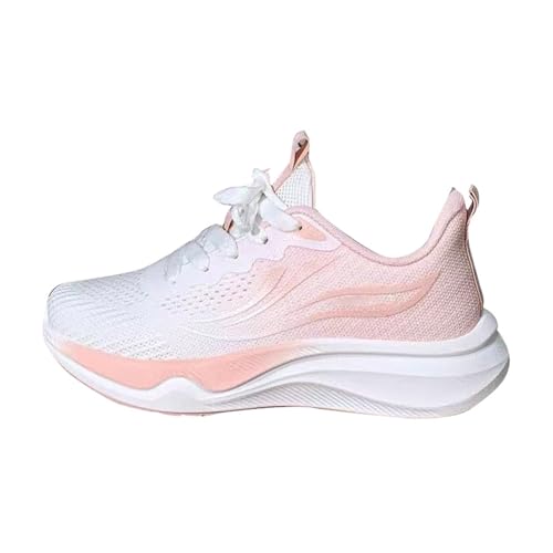 Sneaker Damen Sportschuhe Sommer Mesh Atmungsaktiv Leichtgewichts Joggingschuhe Trendy Slip On Weiche Sohle Dämpfung Turnschuhe Outdoor Running Workout Sommerschuhe Mit Schnürsenkel,35-39 Eu von szvbofueck