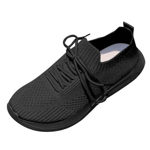 Sneaker Damen Sportschuhe Sommer Mesh Atmungsaktiv Leichtgewichts Turnschuhe Leichtgewichts Einfarbig Slip On Weiche Sohle Walkingschuhe Outdoor Running Workout Joggingschuhe Mit Schnürsenkel,35-41 Eu von szvbofueck