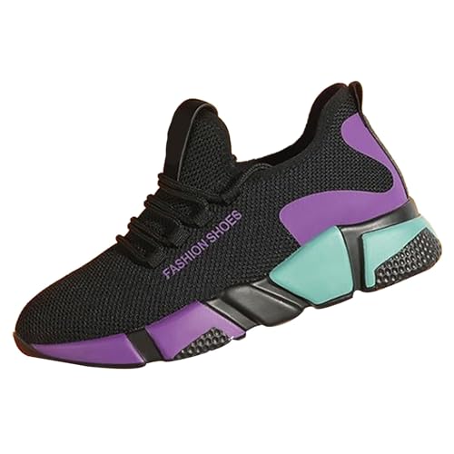 Sneaker Damen Sportschuhe Sommer Mesh Atmungsaktiv Leichtgewichts Turnschuhe Slip On Dicker Sohle Dämpfung Joggingschuhe Outdoor Running Workout Walkingschuhe Mit Schnürsenkel,35-39 Eu von szvbofueck