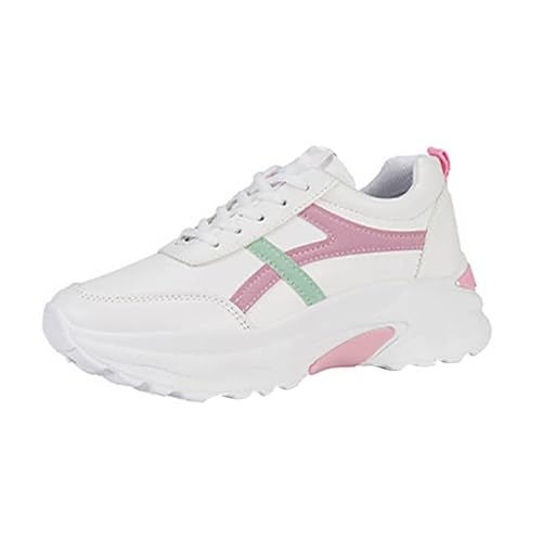 Sneaker Damen Sportschuhe Sommer Mesh Atmungsaktiv Leichtgewichts Turnschuhe Slip On Weiche Sohle Dämpfung Joggingschuhe Outdoor Running Workout Walkingschuhe Mit Schnürsenkel,35-39 Eu von szvbofueck