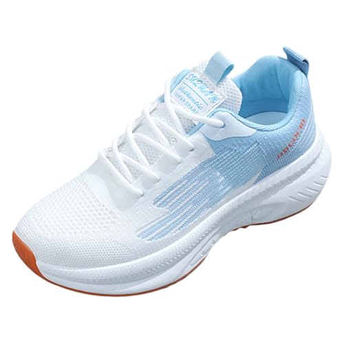 Sneaker Damen Sportschuhe Sommer Mesh Atmungsaktiv Leichtgewichts Walkingschuhe Trendy Slip On Weiche Sohle Dämpfung Freizeitschuhe Outdoor Running Casual Sommerschuhe Mit Schnürsenkel,34-40 Eu von szvbofueck