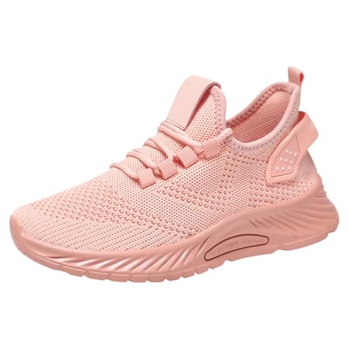 Sneaker Damen Sportschuhe Sommer Mesh Atmungsaktiv Walkingschuhe Einfarbig Slip On Weiche Sohle Bequeme Joggingschuhe Outdoor Running Workout Sommerschuhe Mit Schnürsenkel,35-40 Eu von szvbofueck