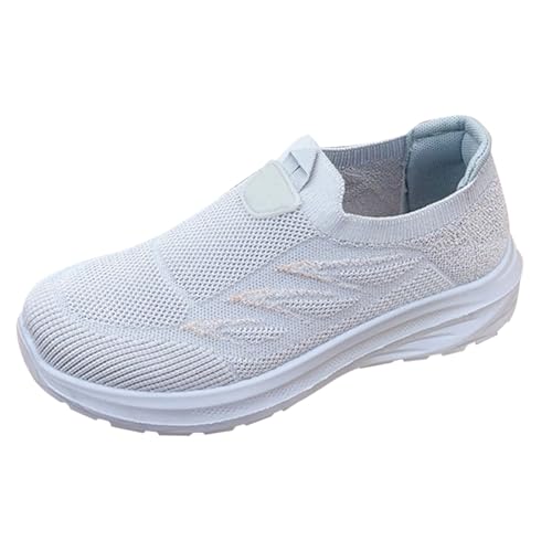 Sneaker Damen Sportschuhe Sommer Strick Atmungsaktiv Bequeme Turnschuhe Leichtgewichts Slip On Weiche Sohle Dämpfung Joggingschuhe Outdoor Running Casual Walkingschuhe,35-40 Eu von szvbofueck