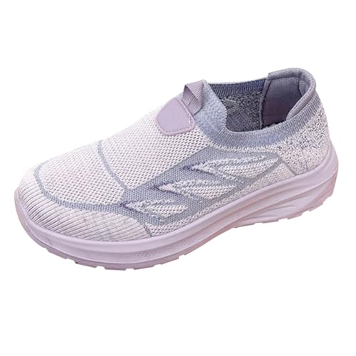 Sneaker Damen Sportschuhe Sommer Strick Atmungsaktiv Bequeme Turnschuhe Leichtgewichts Slip On Weiche Sohle Dämpfung Joggingschuhe Outdoor Running Casual Walkingschuhe,35-40 Eu von szvbofueck