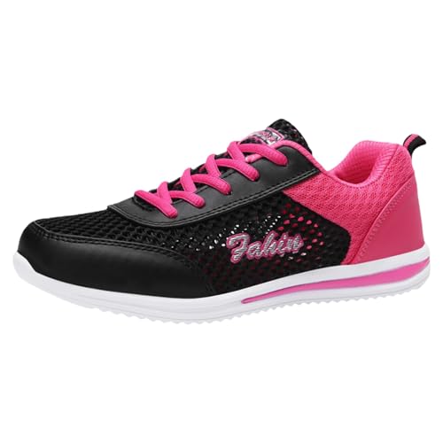 Sneaker Damen Sportschuhe Sommer Strick Mesh Atmungsaktiv Leichtgewichts Laufschuhe Slip On Weiche Sohle Dämpfung Joggingschuhe Outdoor Running Workout Walkingschuhe Mit Schnürsenkel,34-40 Eu von szvbofueck