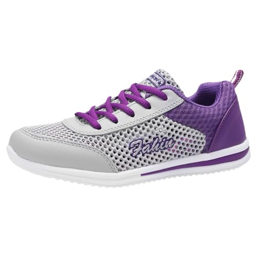 Sneaker Damen Sportschuhe Sommer Strick Mesh Atmungsaktiv Leichtgewichts Laufschuhe Slip On Weiche Sohle Dämpfung Joggingschuhe Outdoor Running Workout Walkingschuhe Mit Schnürsenkel,34-40 Eu von szvbofueck