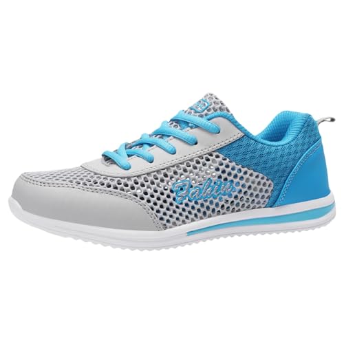 Sneaker Damen Sportschuhe Sommer Strick Mesh Atmungsaktiv Leichtgewichts Laufschuhe Slip On Weiche Sohle Dämpfung Joggingschuhe Outdoor Running Workout Walkingschuhe Mit Schnürsenkel,34-40 Eu von szvbofueck