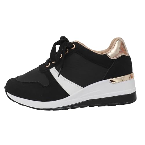 Sneaker Damen Turnschuhe Sommer Atmungsaktiv Leichtgewichts Bequeme Sportschuhe Trendy Slip On Dicker Sohle Dämpfung Joggingschuhe Outdoor Running Workout Walkingschuhe Mit Schnürsenkel,35-41 Eu von szvbofueck