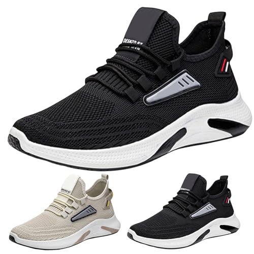Sneaker Herren Laufschuhe Sommer Mesh Atmungsaktiv Walkingschuhe Einfarbig Slip On Weiche Sohle Bequeme Joggingschuhe Outdoor Running Workout Sommerschuhe Mit Schnürsenkel,39-41.5 EU Sneaker Herren Laufschuhe Sommer Mesh Atmungsaktiv Walkingschuhe Einfarbig Slip On Weiche Sohle Bequeme Joggingschuhe Outdoor Running Workout Sommerschuhe Mit Schnürsenkel,39-41.5 EU von szvbofueck