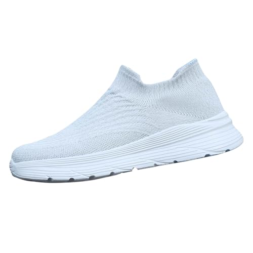 Sneaker Herren Loafer Sommer Mesh Atmungsaktiv Bequeme Sportschuhe Einfarbig Leichtgewichts Slip On Weiche Sohle Turnschuhe Sporthalle Running Workout Joggingschuhe,39-42.5 EU von szvbofueck